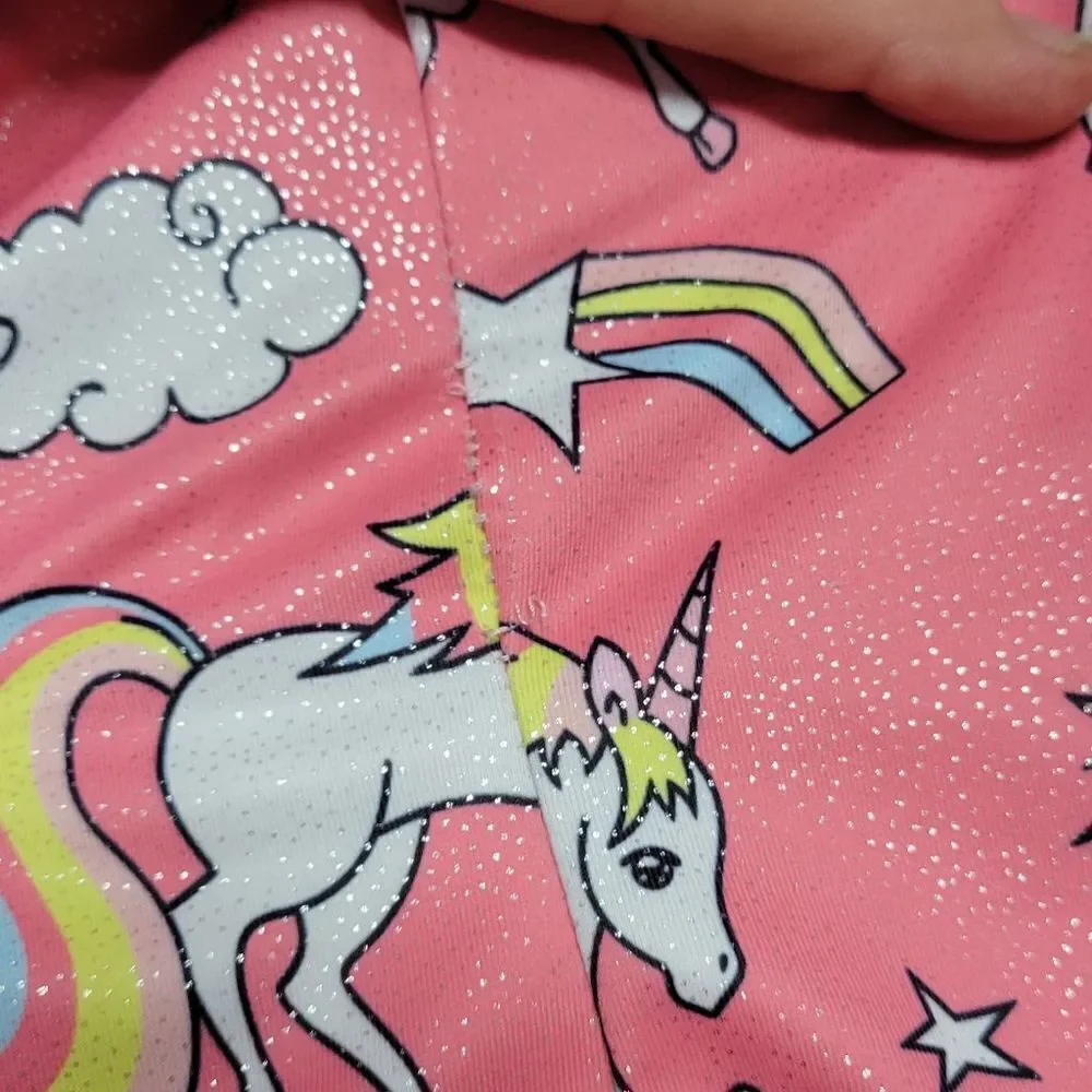 Arshiner unicorn gymnastics Unitard 10/12